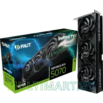 Видеокарта Palit GeForce RTX 5070 Infinity 3 12GB GDDR7 (NE75070019K9-GB2050S) картинка 10